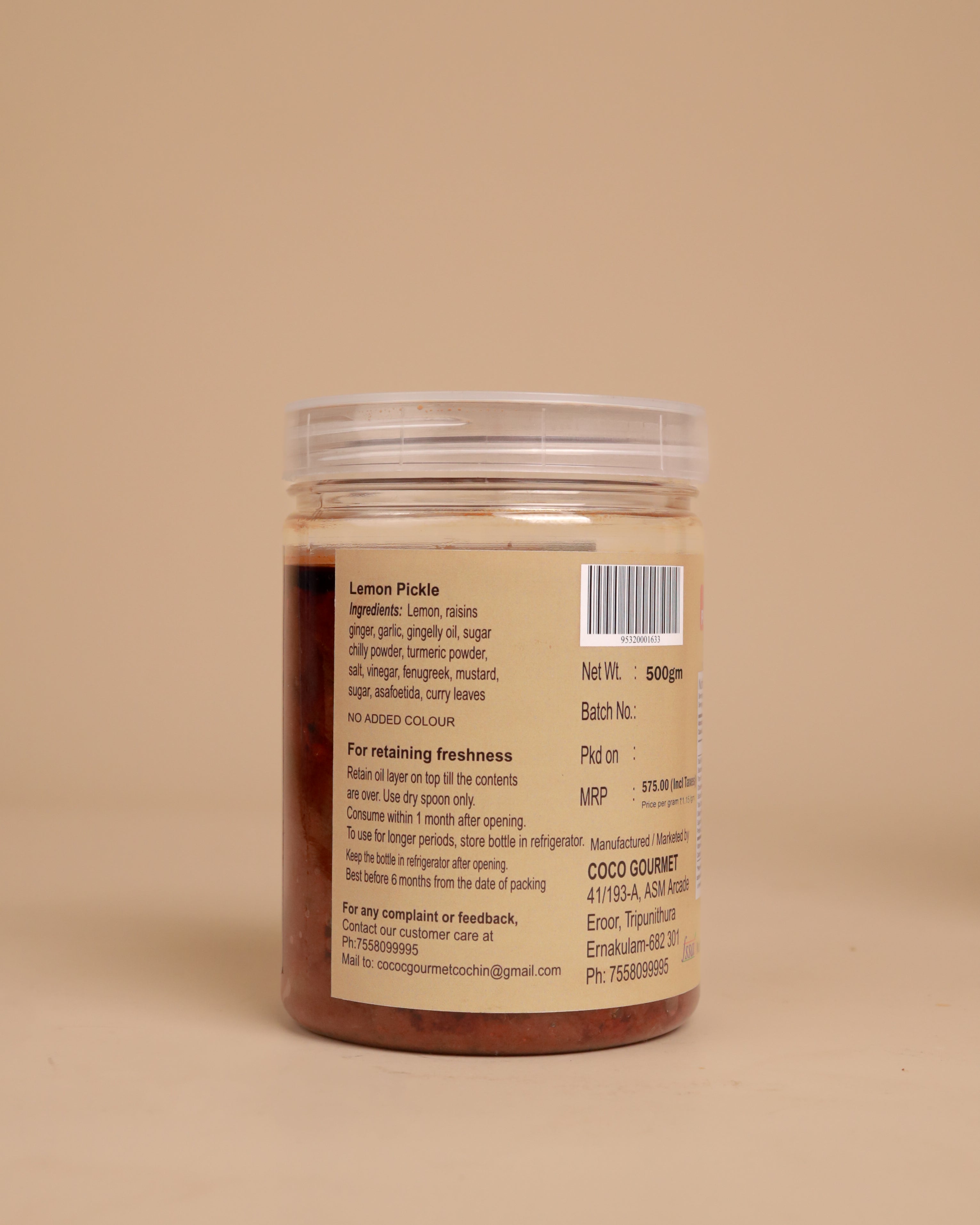 Raisin and Lemon Pickle